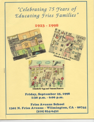 Fries Avenue School - 75 Year Celebration Program